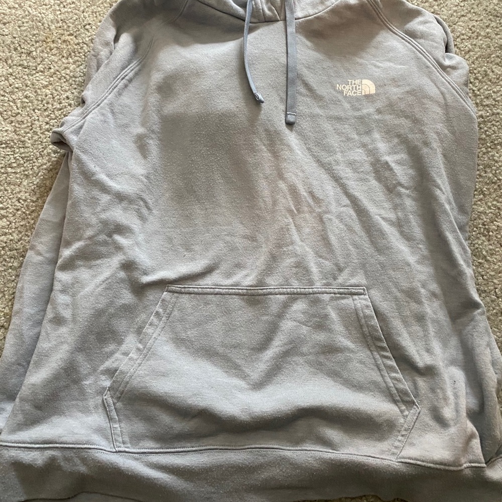 Light Blue North Face Sweatshirt